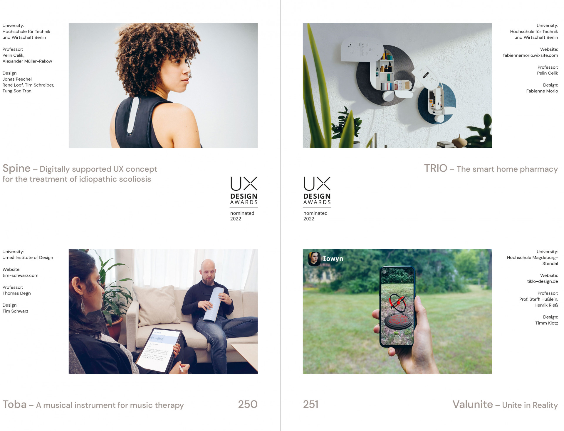 Ux design awards yearbook 2022