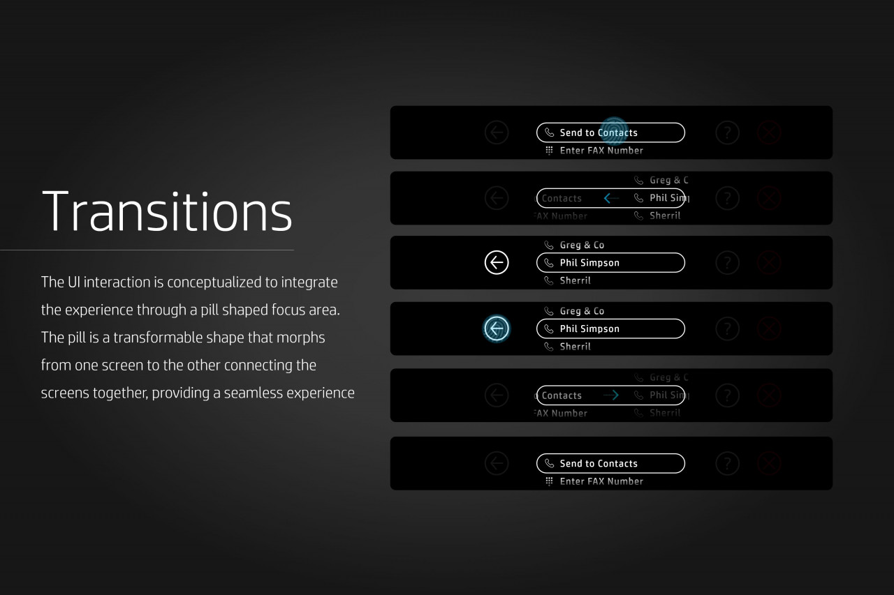 HP Magic Touch Panel UI