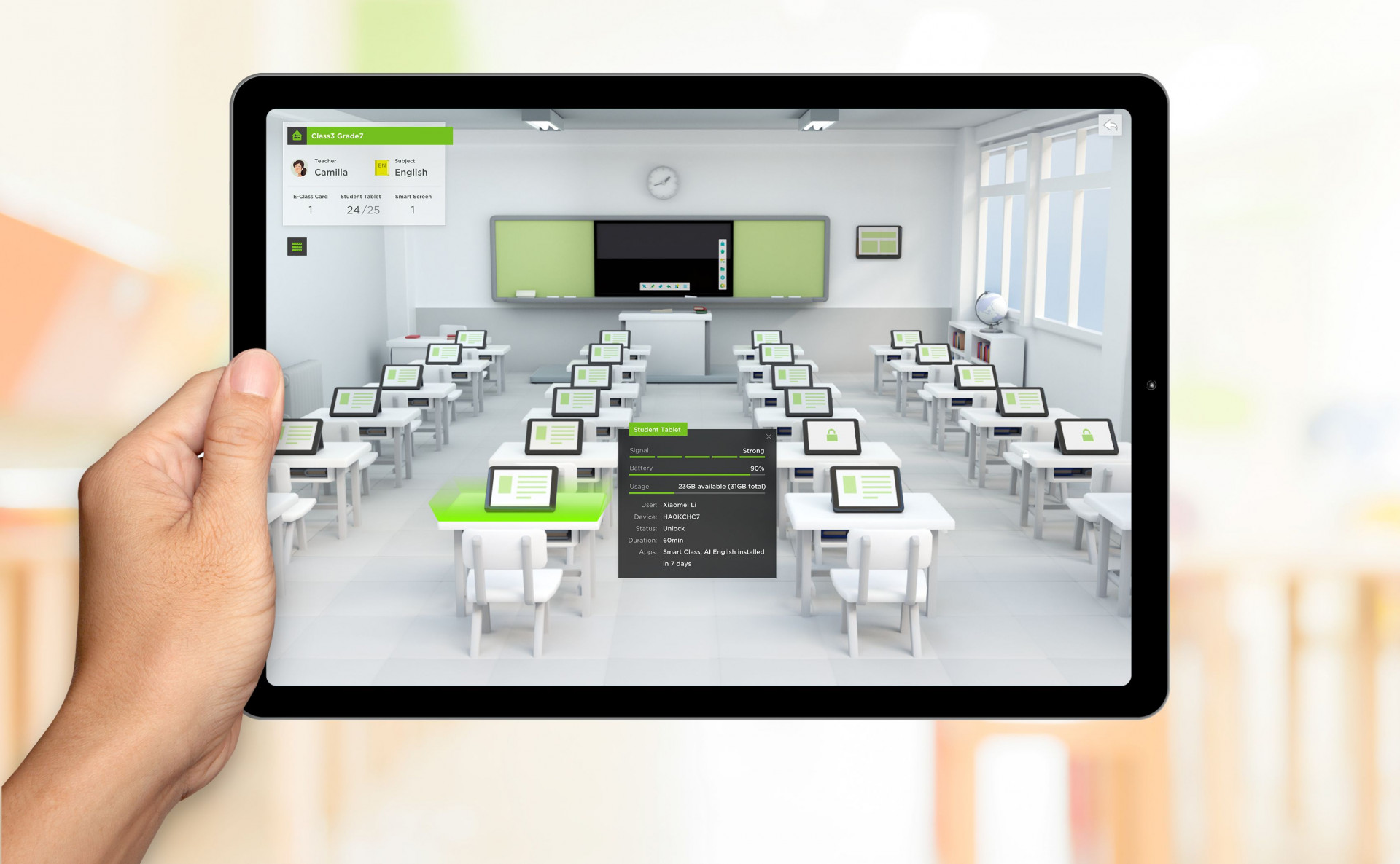 Digital Twin Virtual School Devices Management