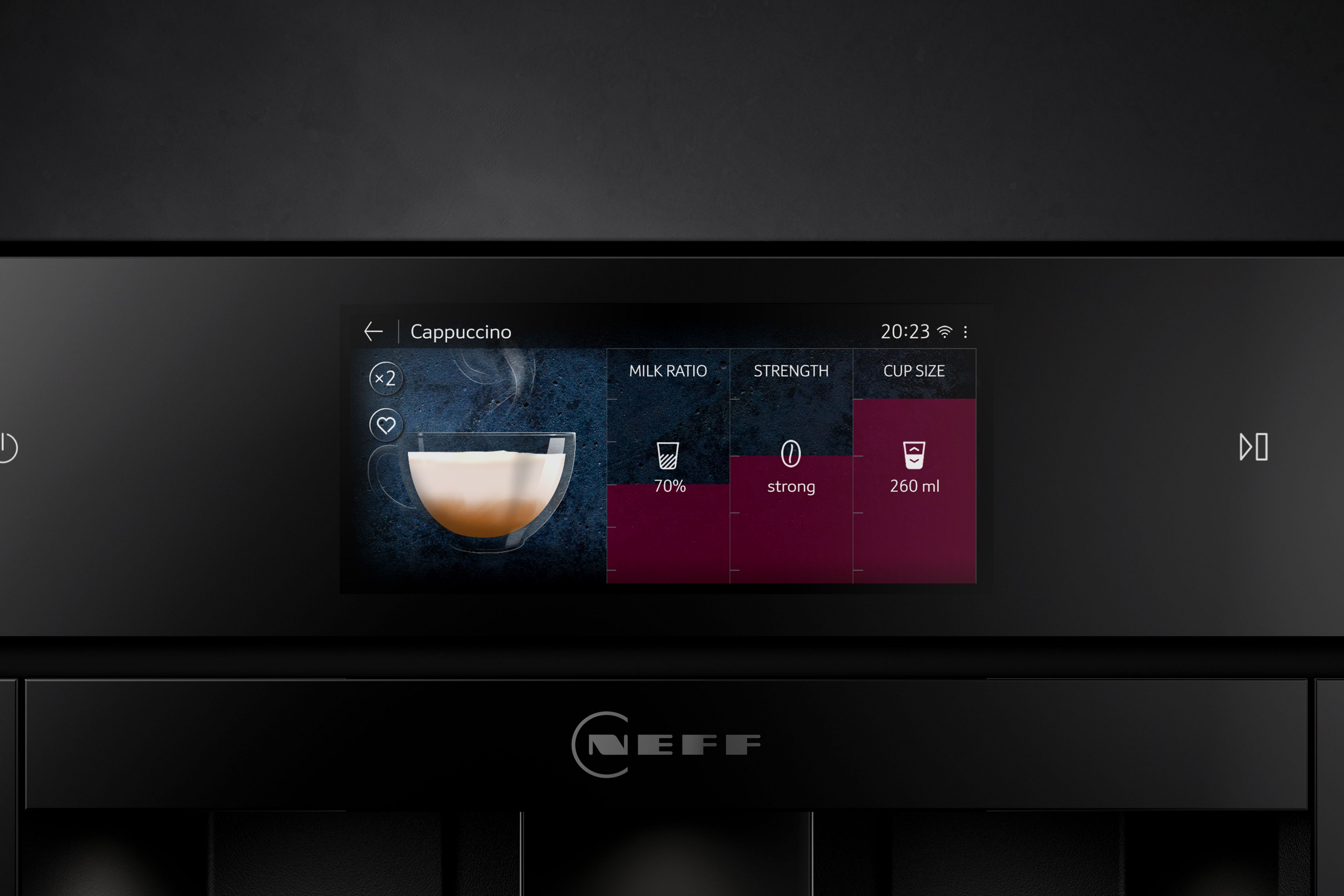 NEFF Builtin Coffee Machine with Flex Control