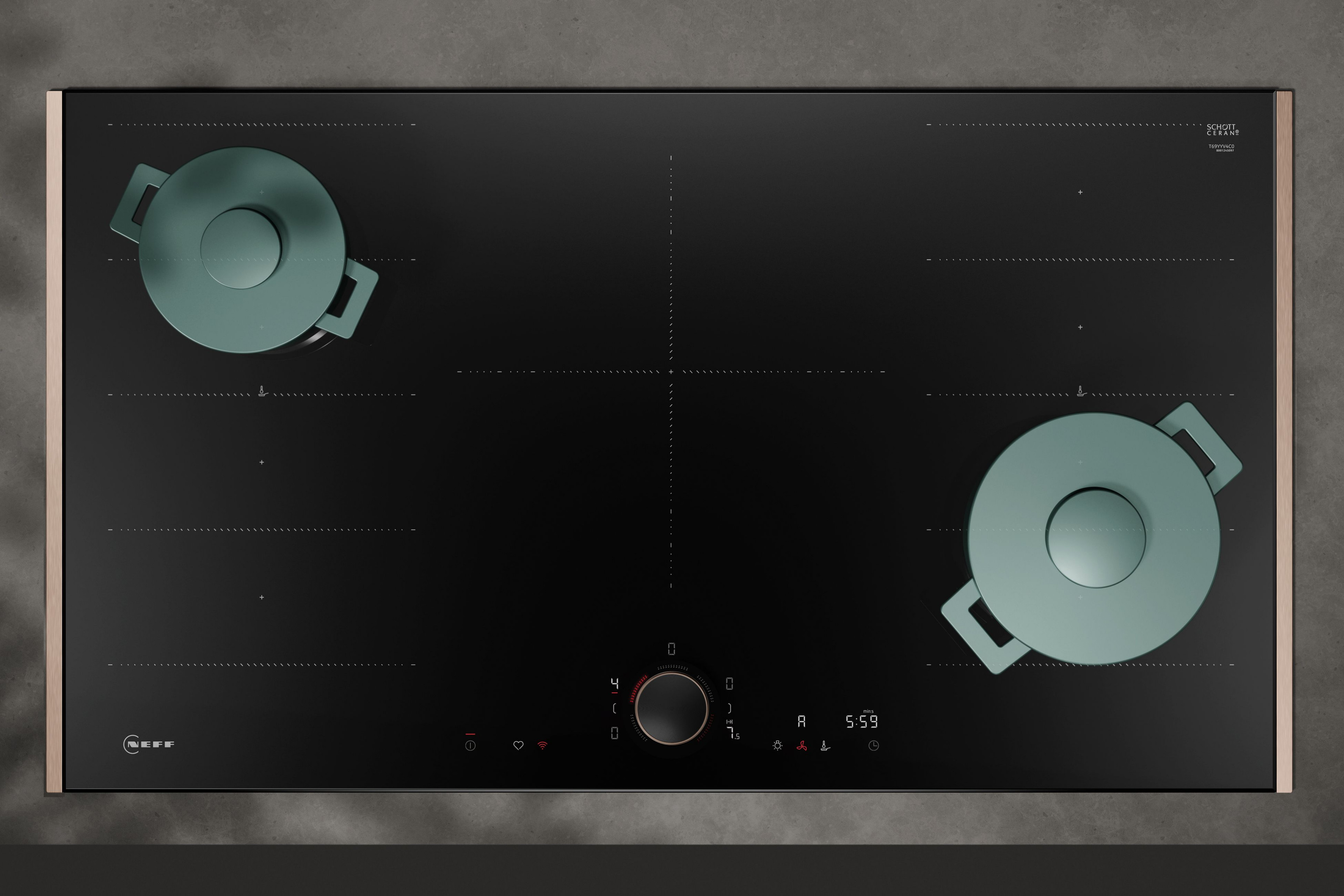 NEFF Premium Cooktop with Twist Pad Flex®