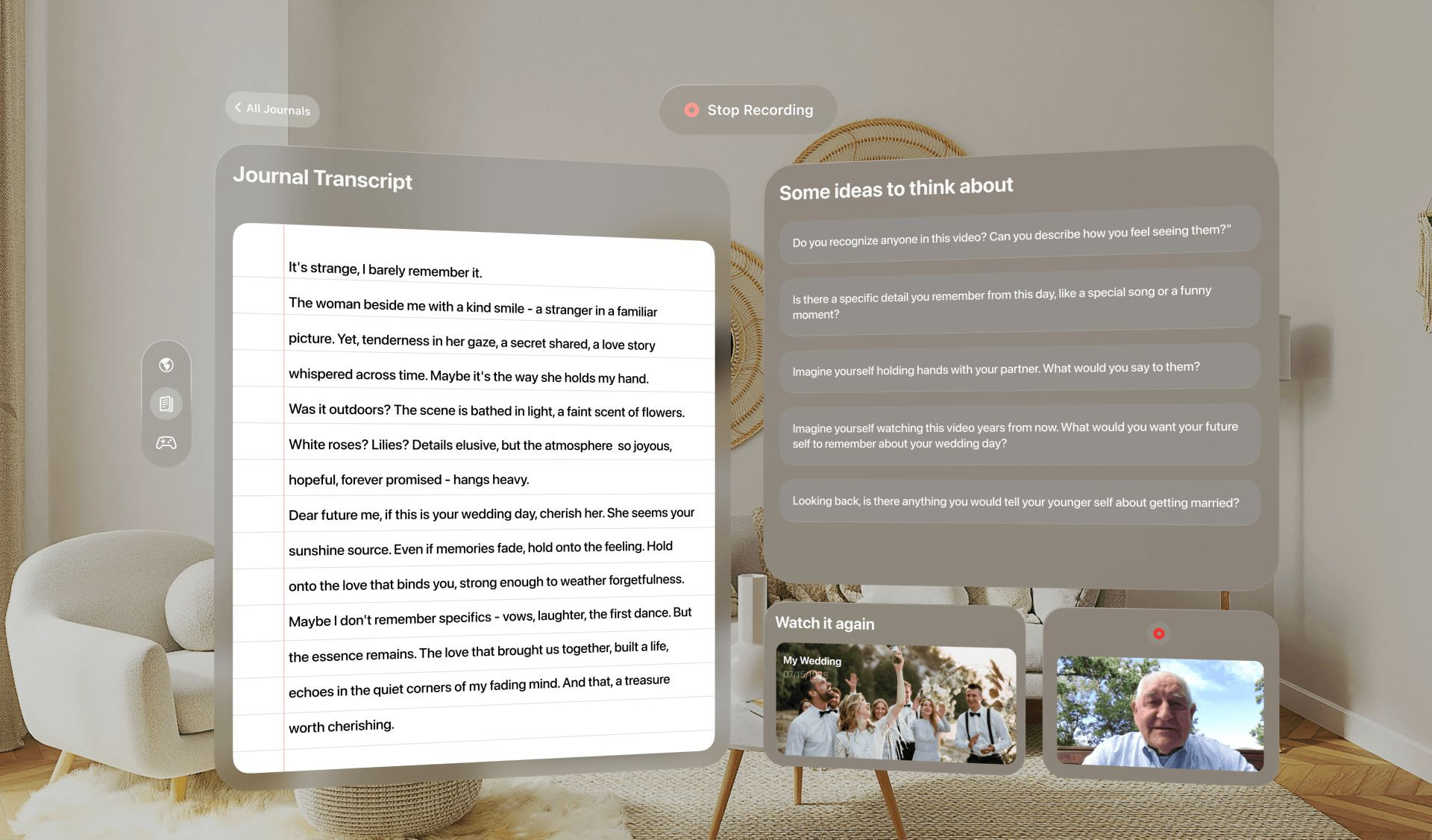 Echoes: Mixed Reality Application for Alzheimer's