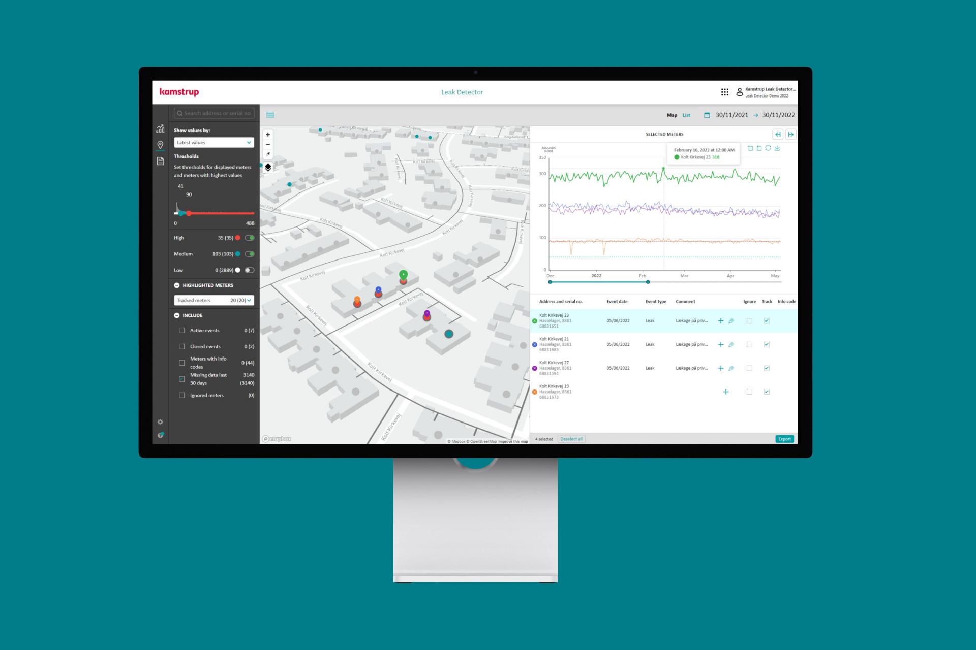 Acoustic Water Leak Detector