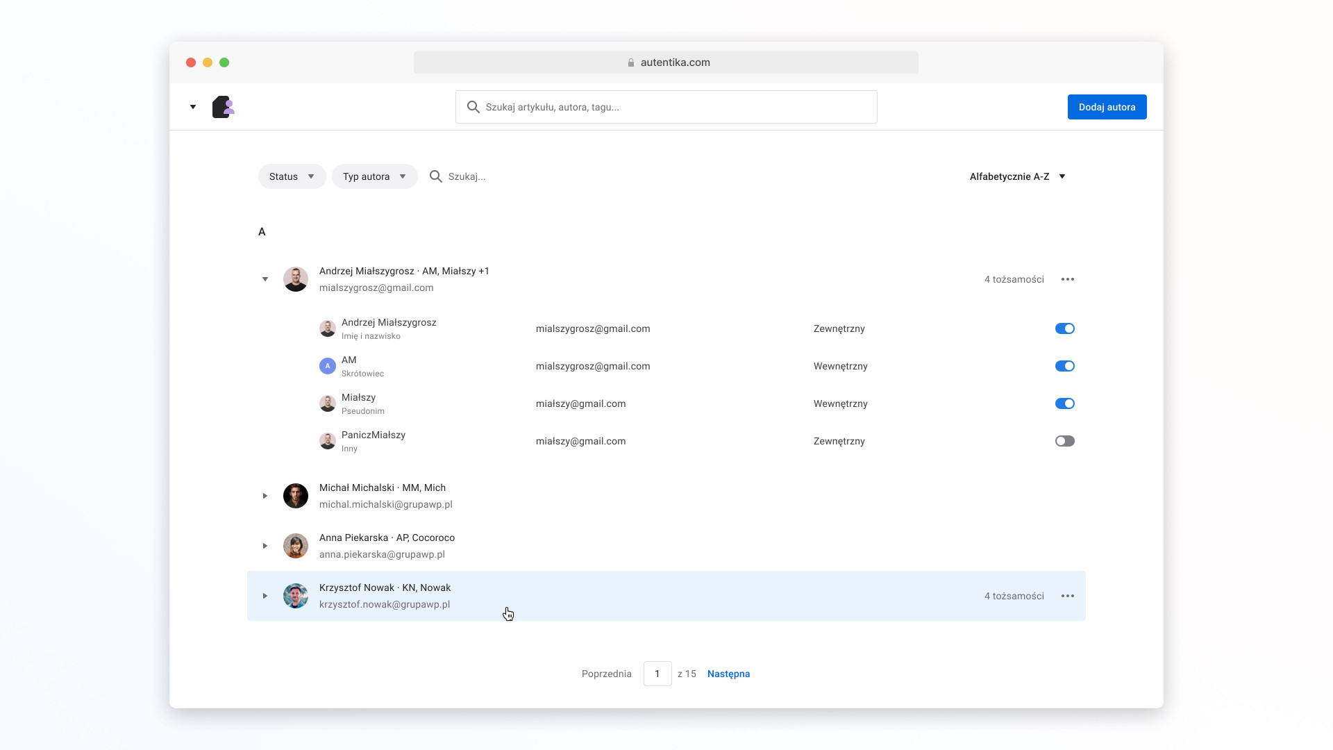 Back-office system for online media group