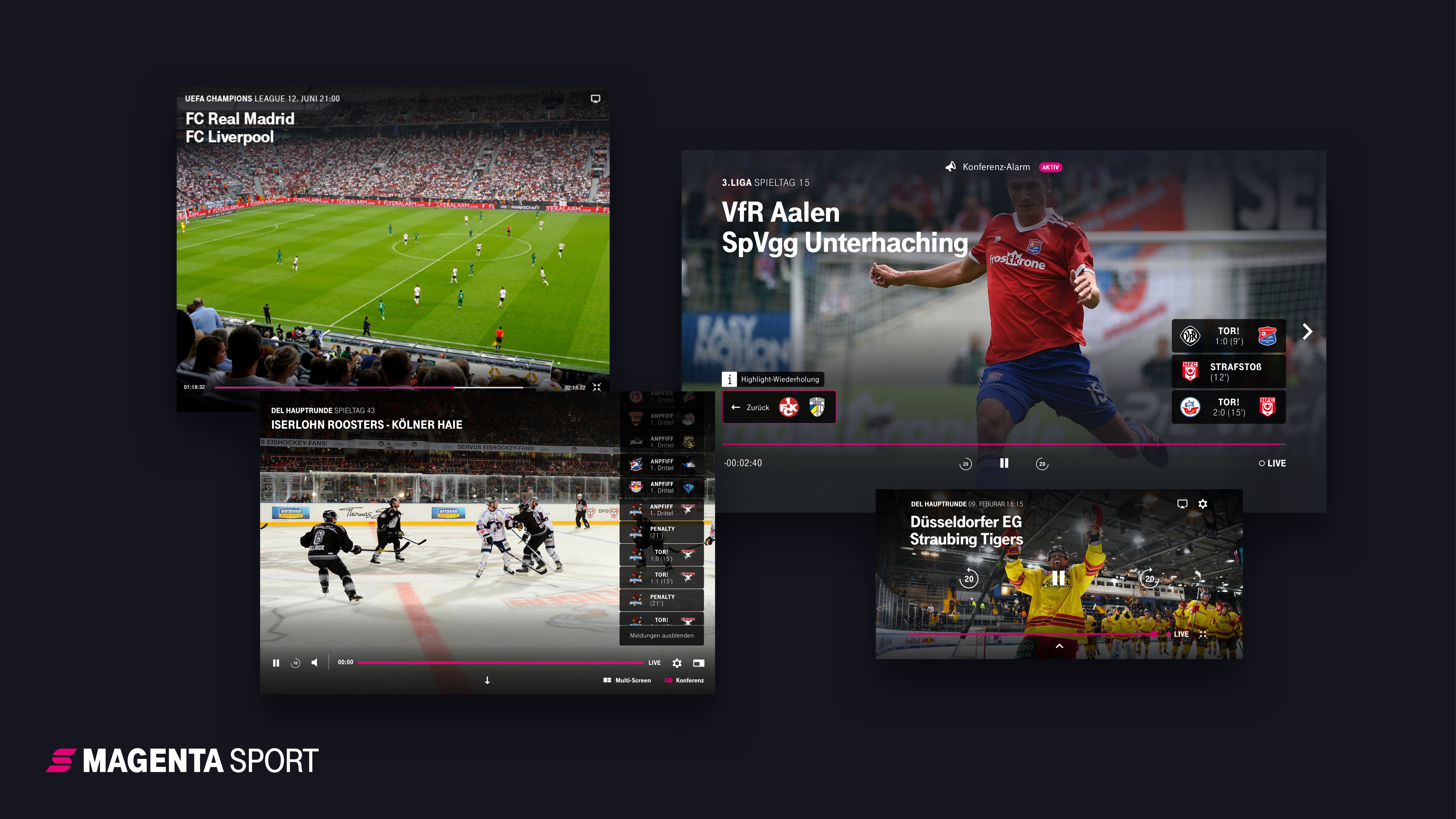 MagentaSport A fan-centric video player for sports enthusiasts