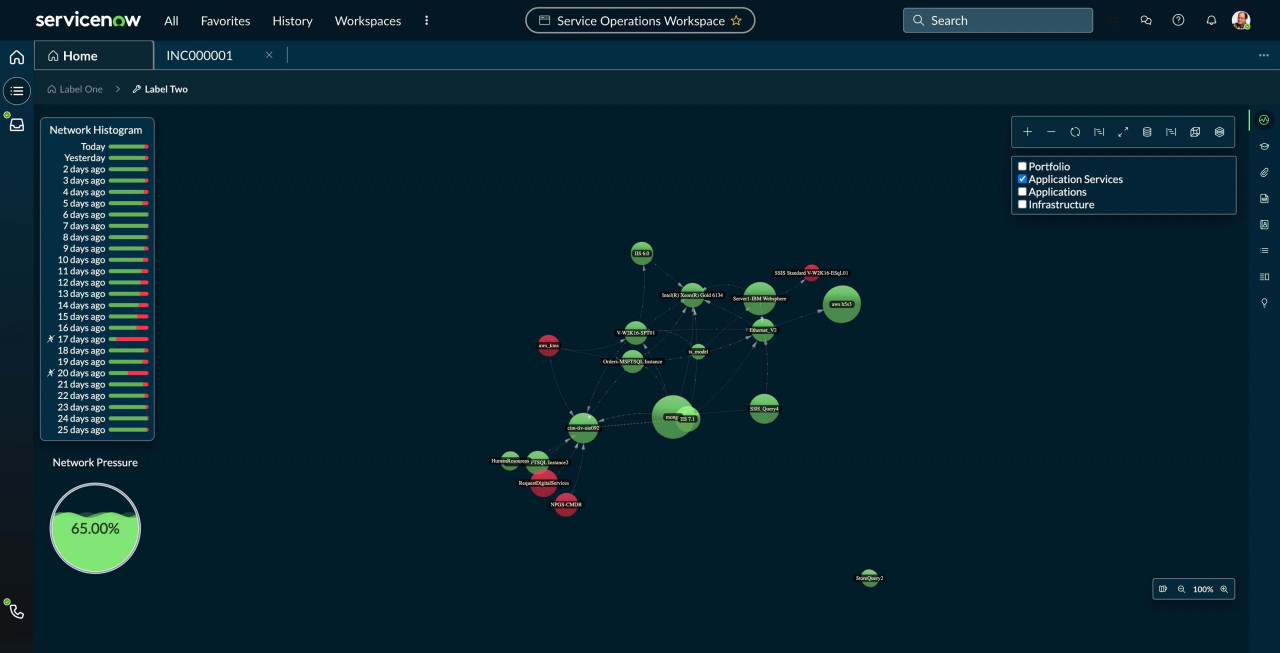 Node Map 3D - IT Asset Interactive Visualization
